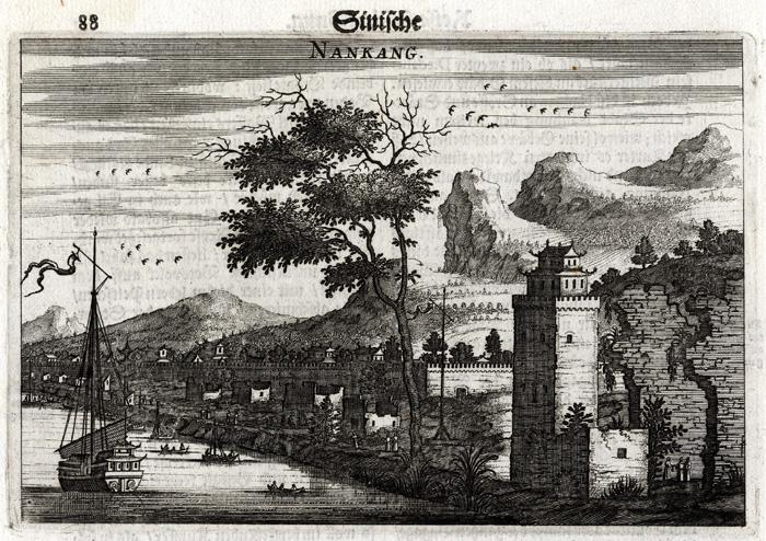 Antique Print-NANKANG-SHIPS-CHINA-Nieuhof-1666 [ ]