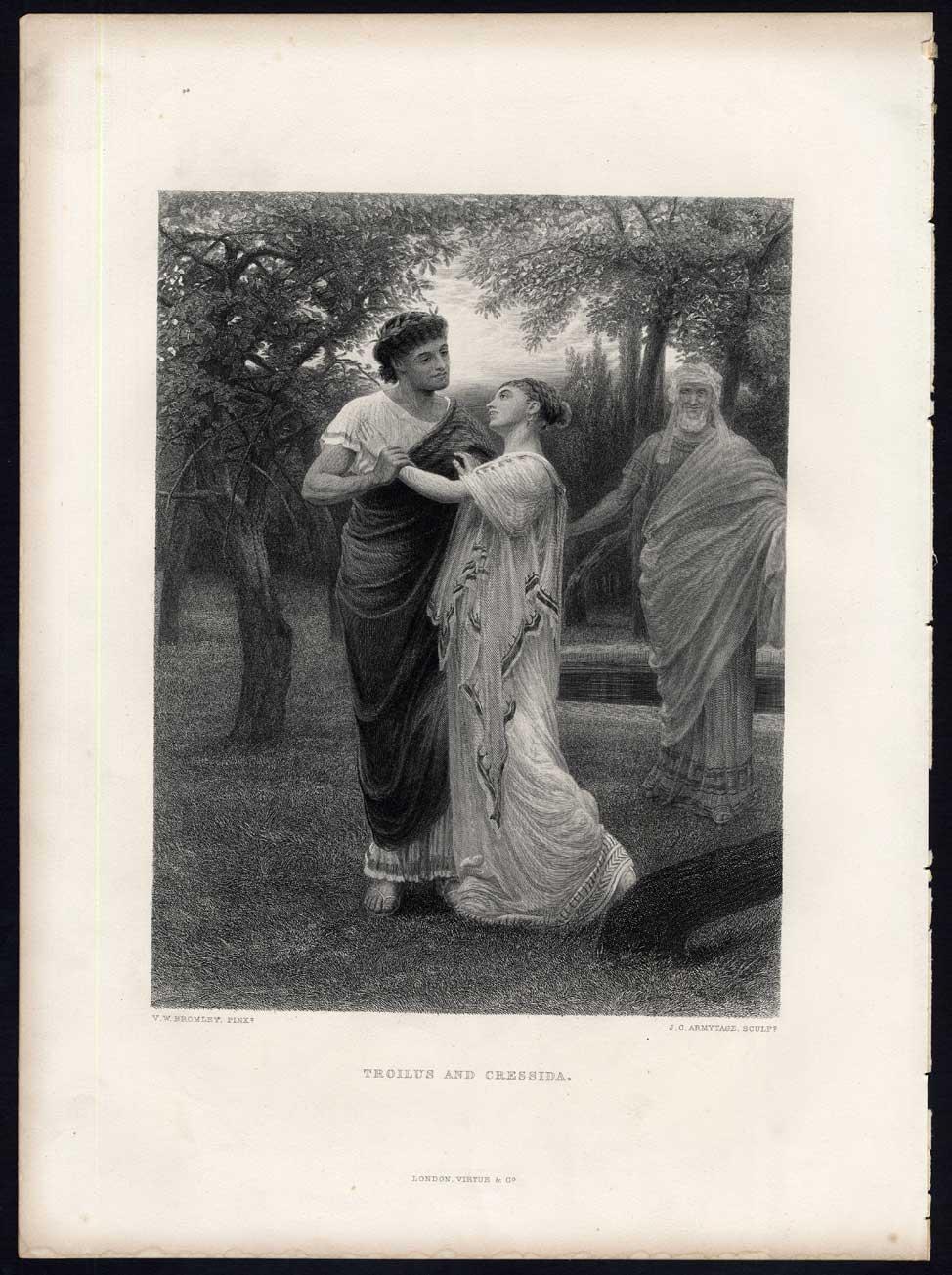 Antique Print-TROILUS AND CRESSIDA-Shakespeare-Knight-1873 [ ]