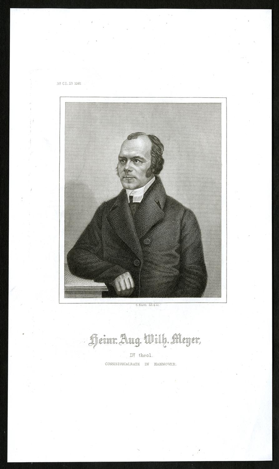 Antique print heinrich august wilhelm meyer barth ca 1840 1855 art