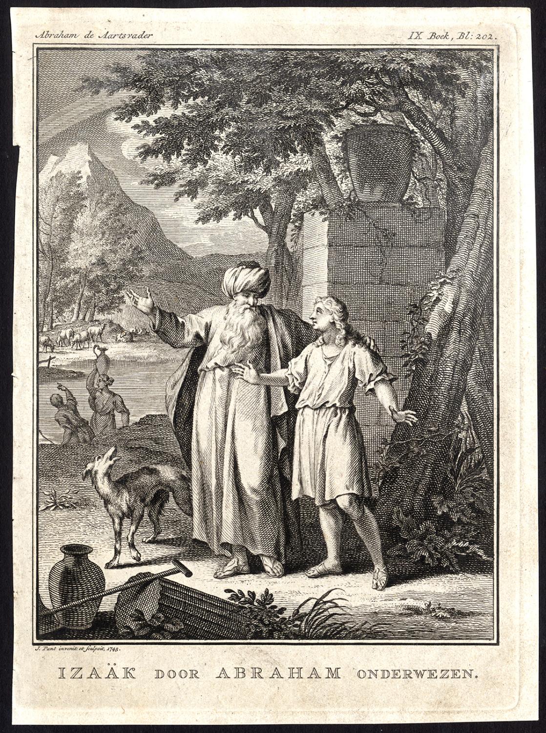 Antique Print Abraham Isaac Teaching Punt 1746 Kunst Nbsp Nbsp Grafik Nbsp Nbsp Poster Theprintscollector