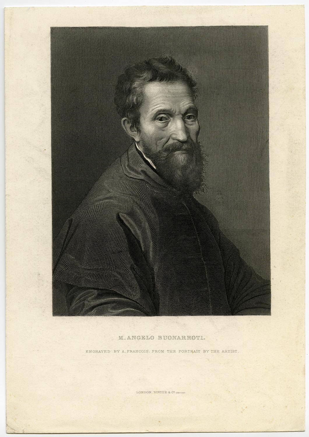 Antique PrintPORTRAITMICHELANGELO BUONARROTIFrancoisca