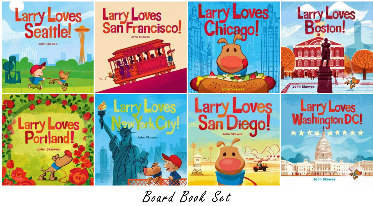 Larry Gets Lost BOARD BOOKS Set 1-8 HC by Skewes, John: New | Lakeside