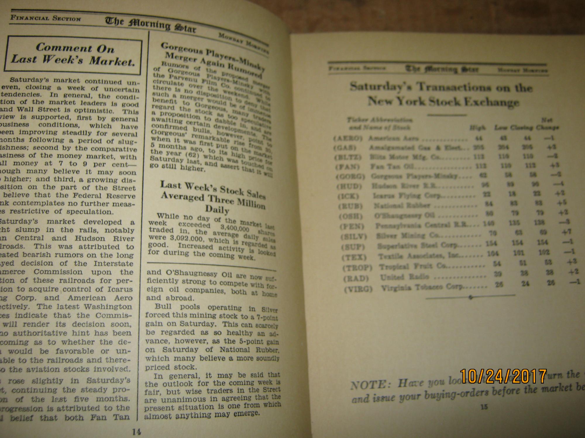 Speculation ! The Wall Street GameBook by Poole, Augustus Buckitt