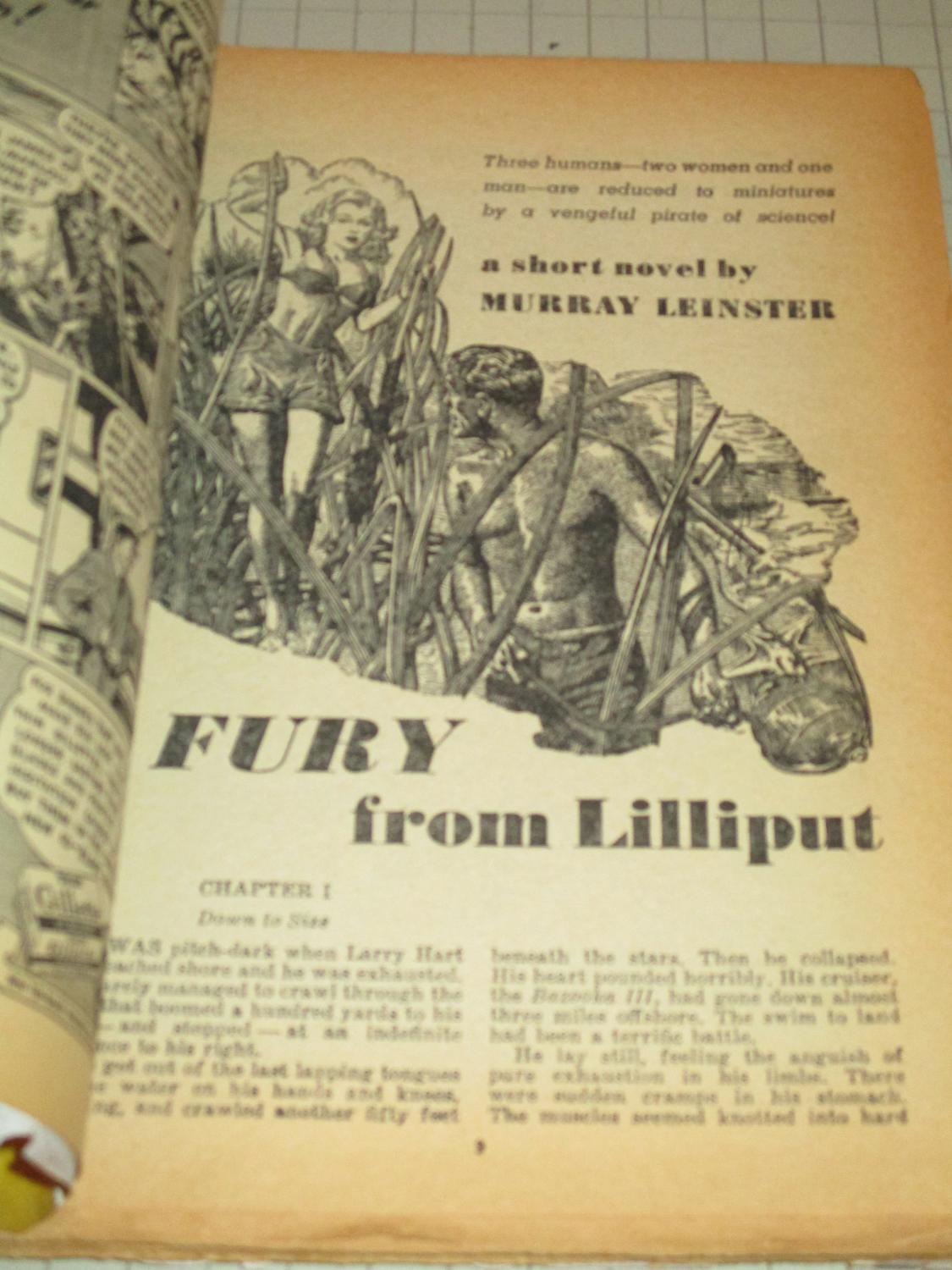 1949 Thrilling Wonder Stories Pulp Magazine: Fury From