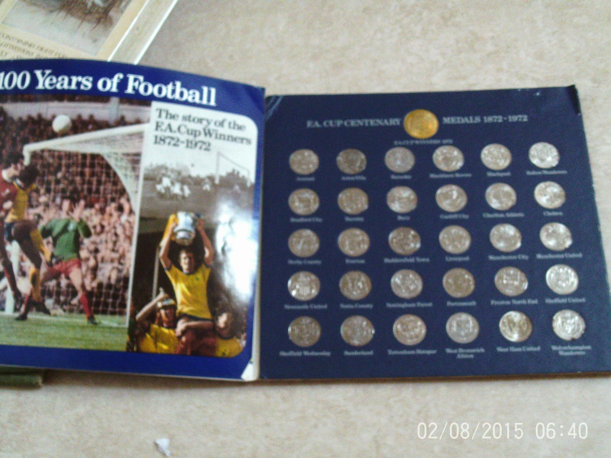 F.A.cup centenary 18721972 (100 years of football) with 31 coins by