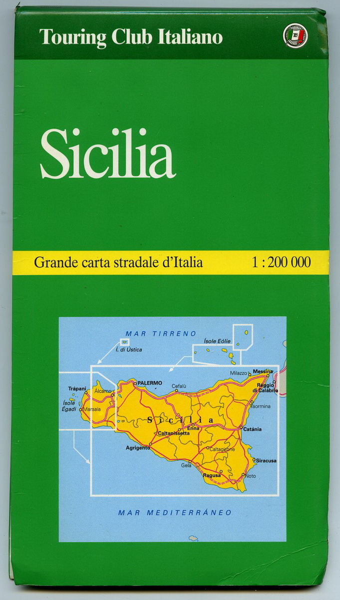 Sicilia Grande carta stradale d'Italia 1:200.000 - Touring Club Italiano