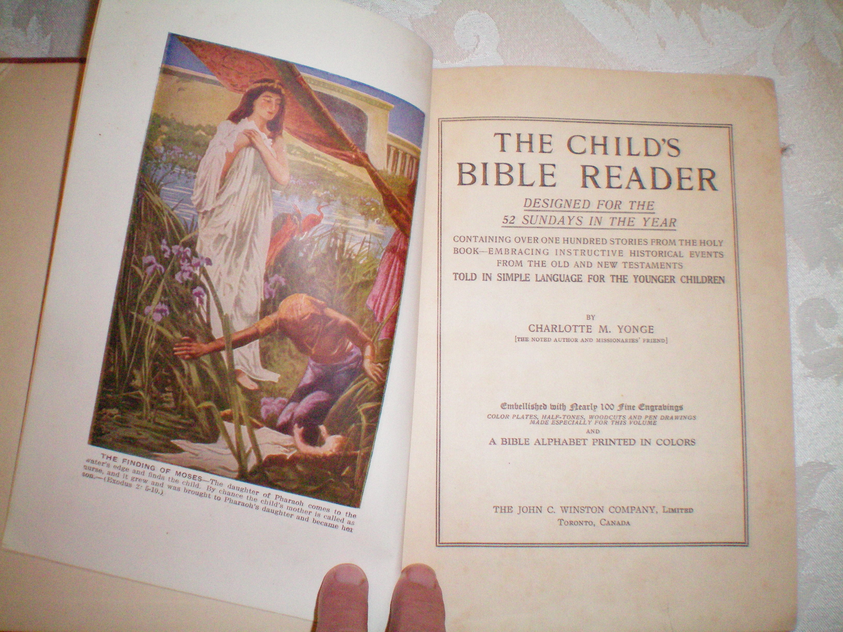 The Child's Bible Reader by Charlotte M. Yonge: Very Good Paste-on