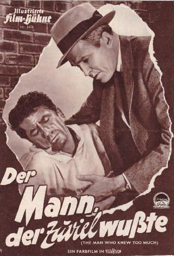 Nr 3476 Der Mann Der Zuviel Wusste The Man Who Knew Too Much Mit Vielen Abbildungen Von Illustrierte Film Buhne 1958 Antiquariat Heinz Tessin