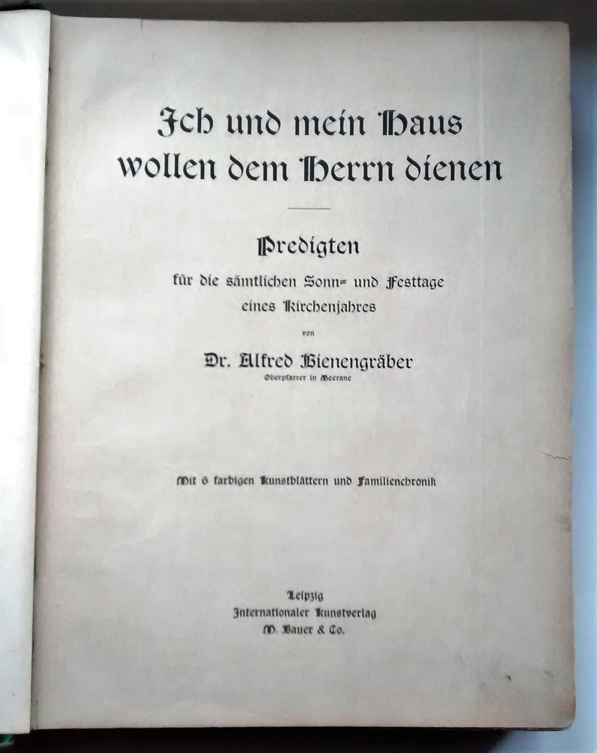 Ich und mein Haus wollen dem Herrn dienen by Alfred