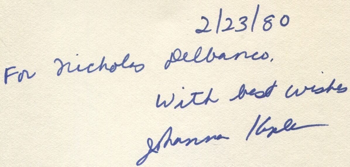 O My America! by KAPLAN, Johanna Fine Hardcover (1980) Signed by