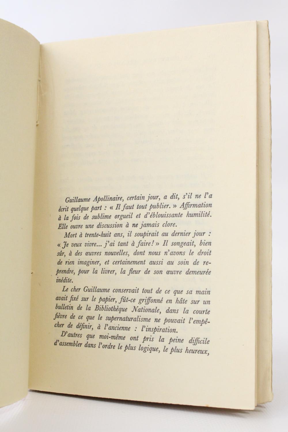 Le guetteur mélancolique by APOLLINAIRE Guillaume: couverture souple ...