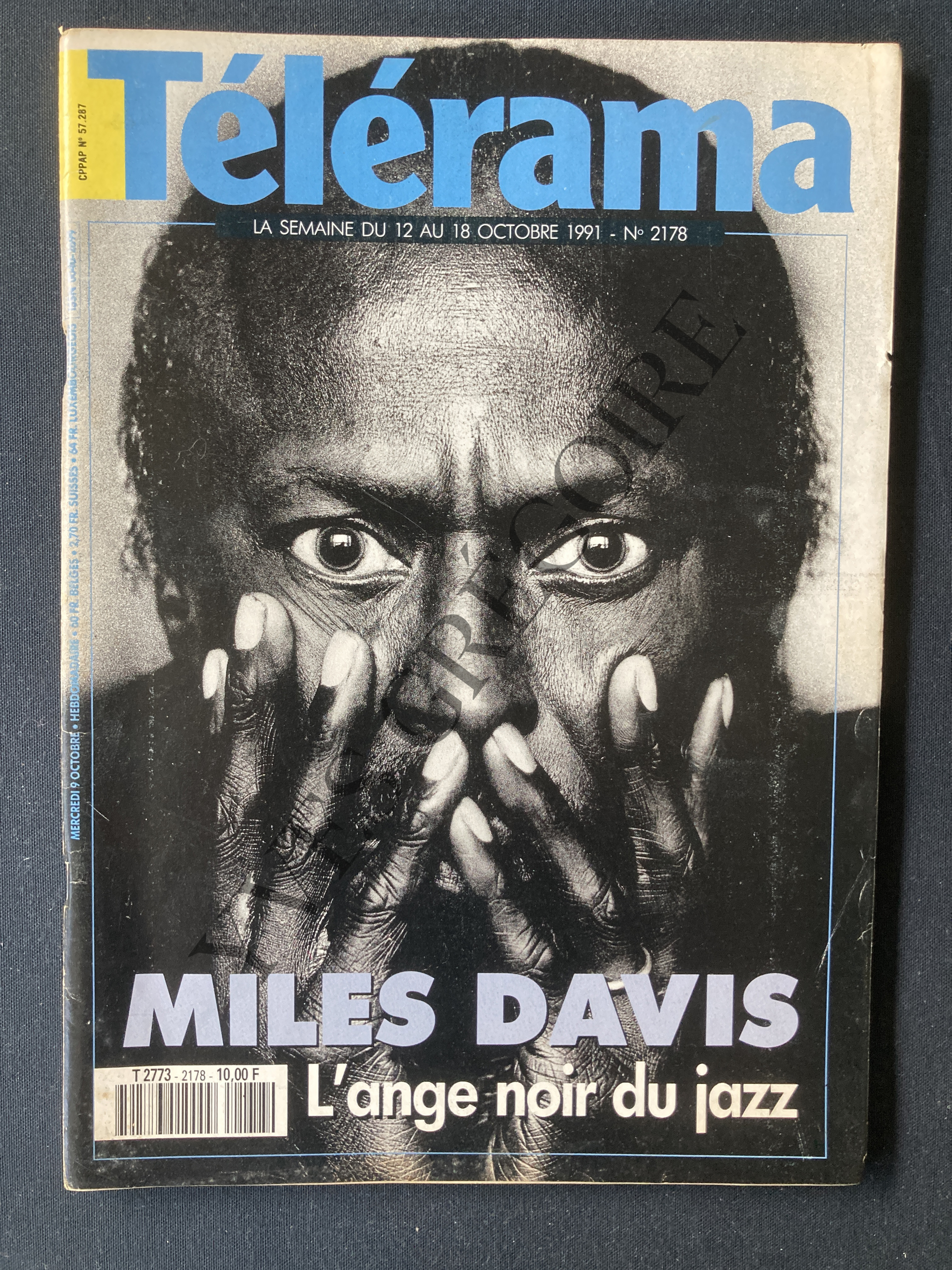 TELERAMA-N°2178-DU 12 AU 18 OCTOBRE 1991-MILES DAVIS [Bon] [Couverture souple]