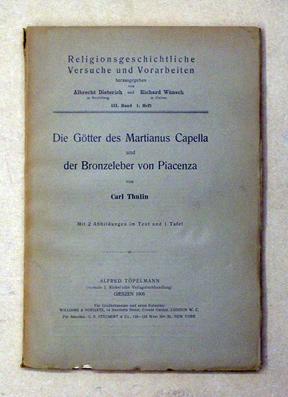 Die Götter des Martianus Capella und der Bronzeleber von Piacenza. - Thulin, Carl