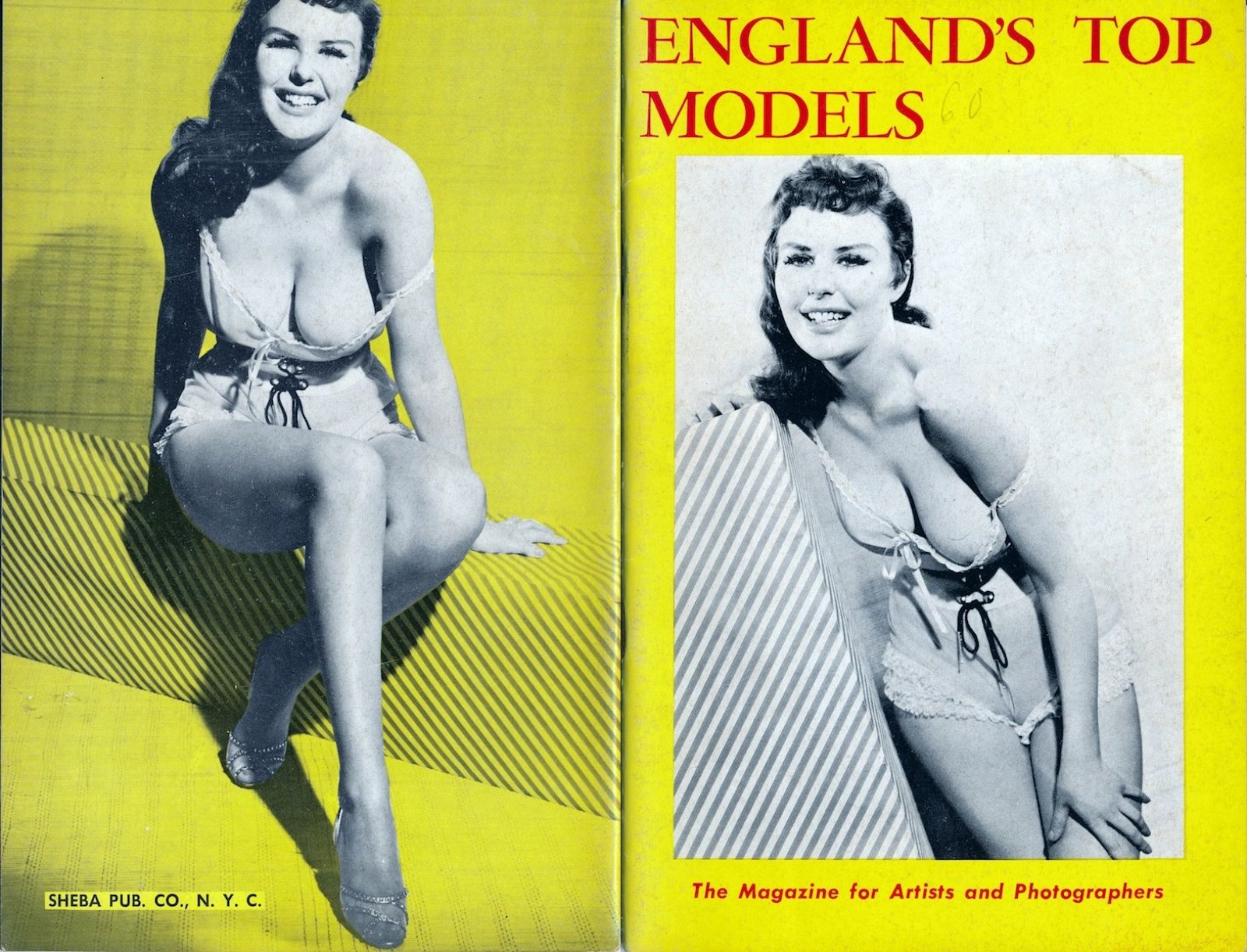 England's Top Models (vintage pinup digest magazine, 1950s) by Burnett,  Lorraine, and Paula Page, Rosina Revelle (featuring): Very Good (1950) |  Well-Stacked Books