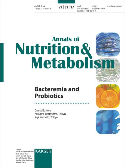 Bacteremia and Probiotics : Supplement Issue: Annals of Nutrition and Metabolism 2017, Vol. 71, Suppl. 1 - Yuichiro Yamashiro