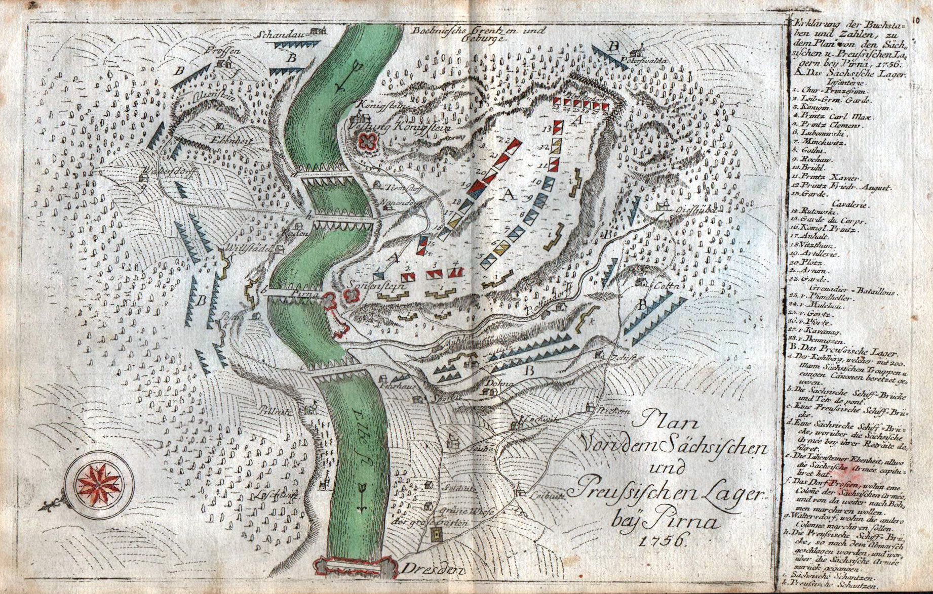Plan. Pirna" Pirna Sachsen Deutschland Brandenburg Dresden Kilian von