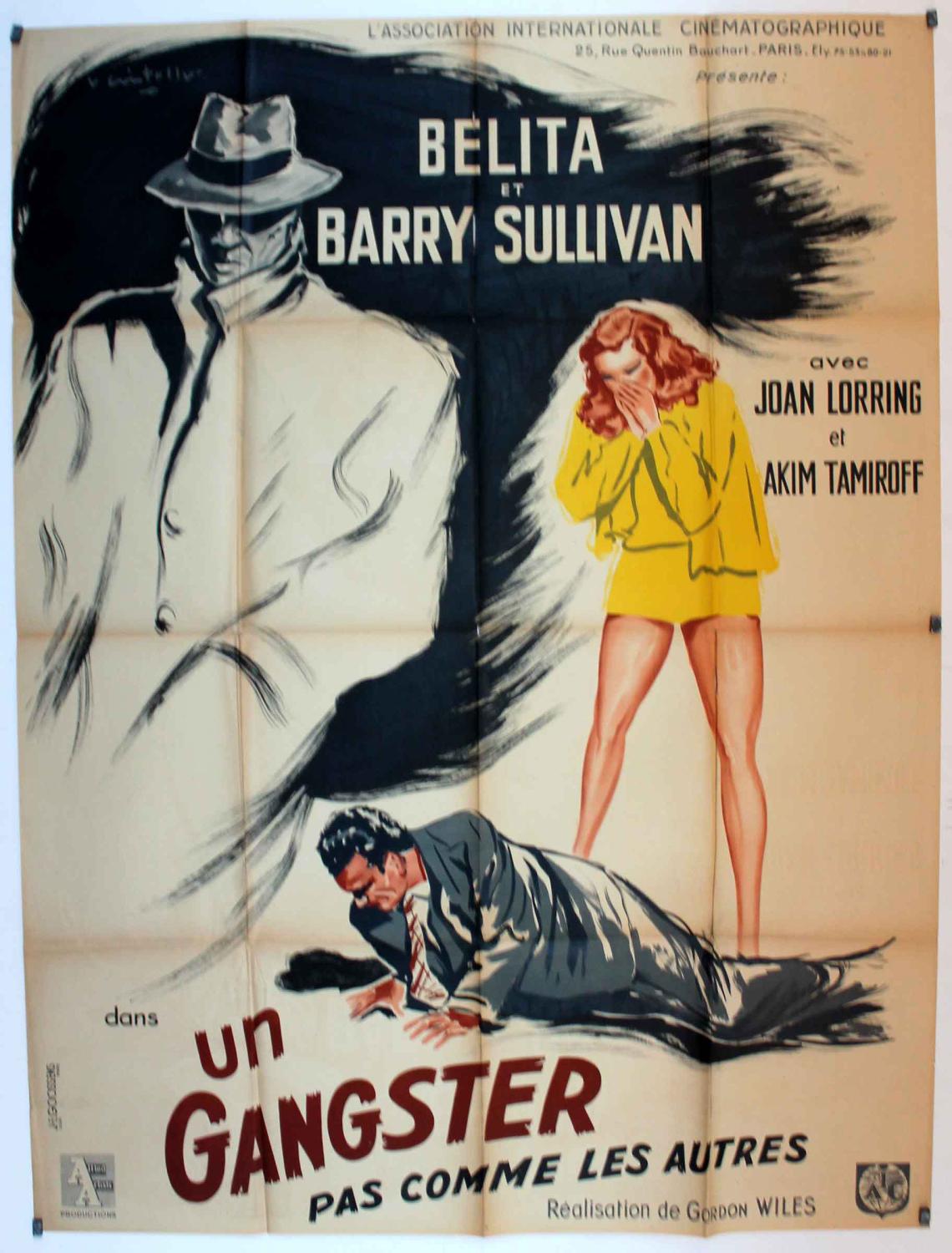 UN GANGSTER PAS COMME LES AUTRES - 1947Dir Gordon WilesCast: Barry Sullivan Belita Joan 