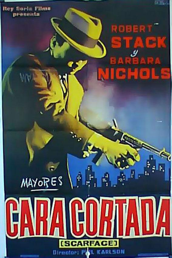 CARA CORTADA - 1958Dir PHIL KARLSONCast: ROBERT STACKNEVILLE BRANDBARBARA  NICHOLSESPA?A  : (1958)  Arte / Grabado / Póster | BENITO ORIGINAL MOVIE POSTER