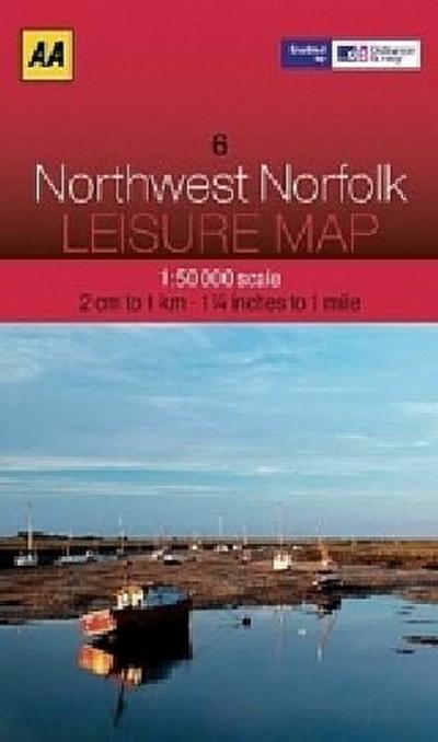 AA Leisure Map Northwest Norfolk (AA Leisure Maps) - AA Publishing
