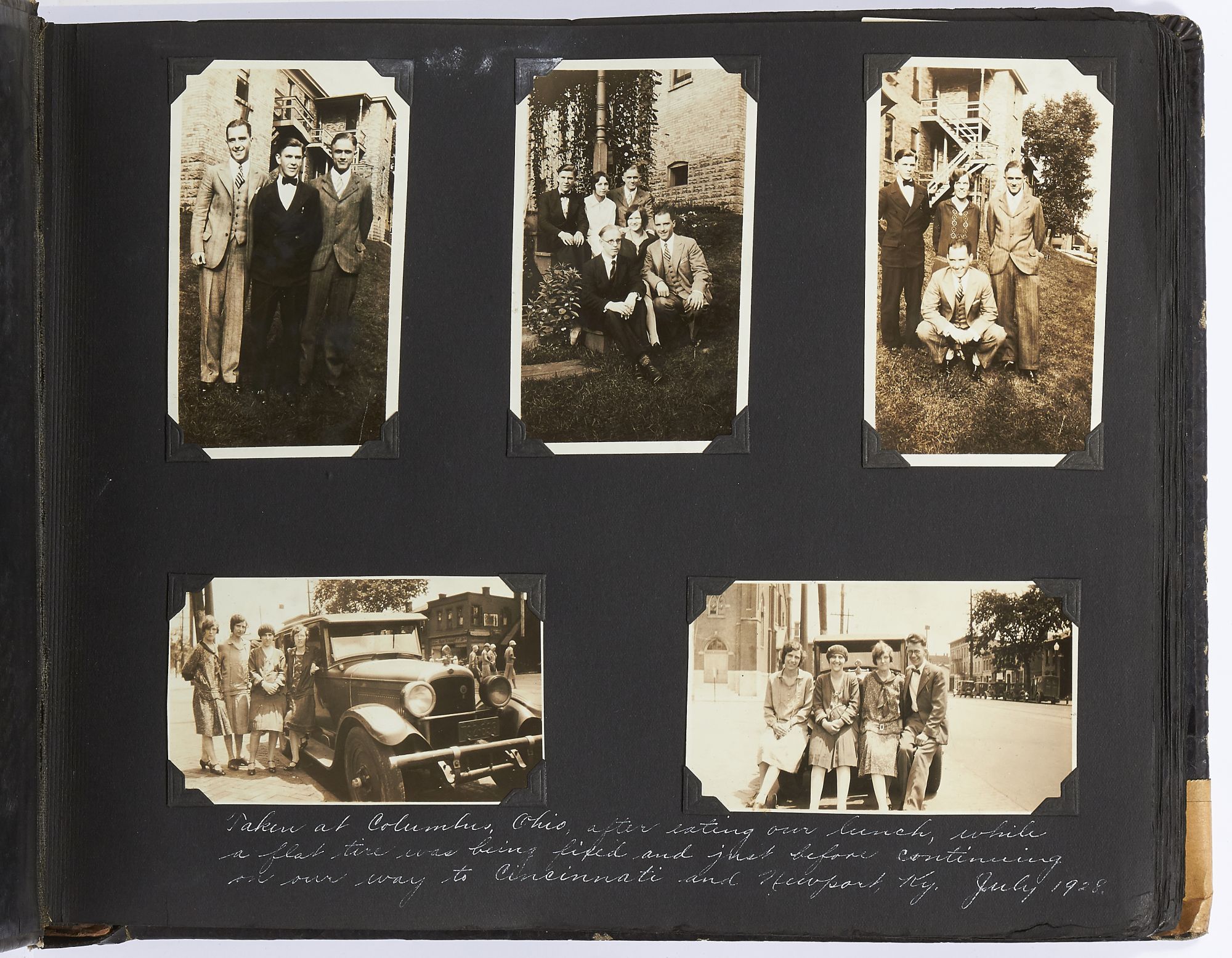 1920s travelling photo album.
