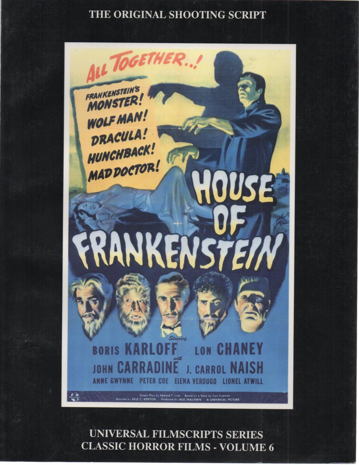 The House of Frankenstein by Philip J. Riley (ed): Near Fine Soft cover ...