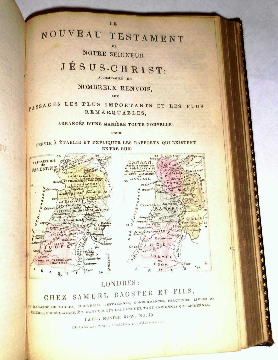 La Sainte Bible Contenant L'ancien Et Le Nouveau Testament Accompagnee ...