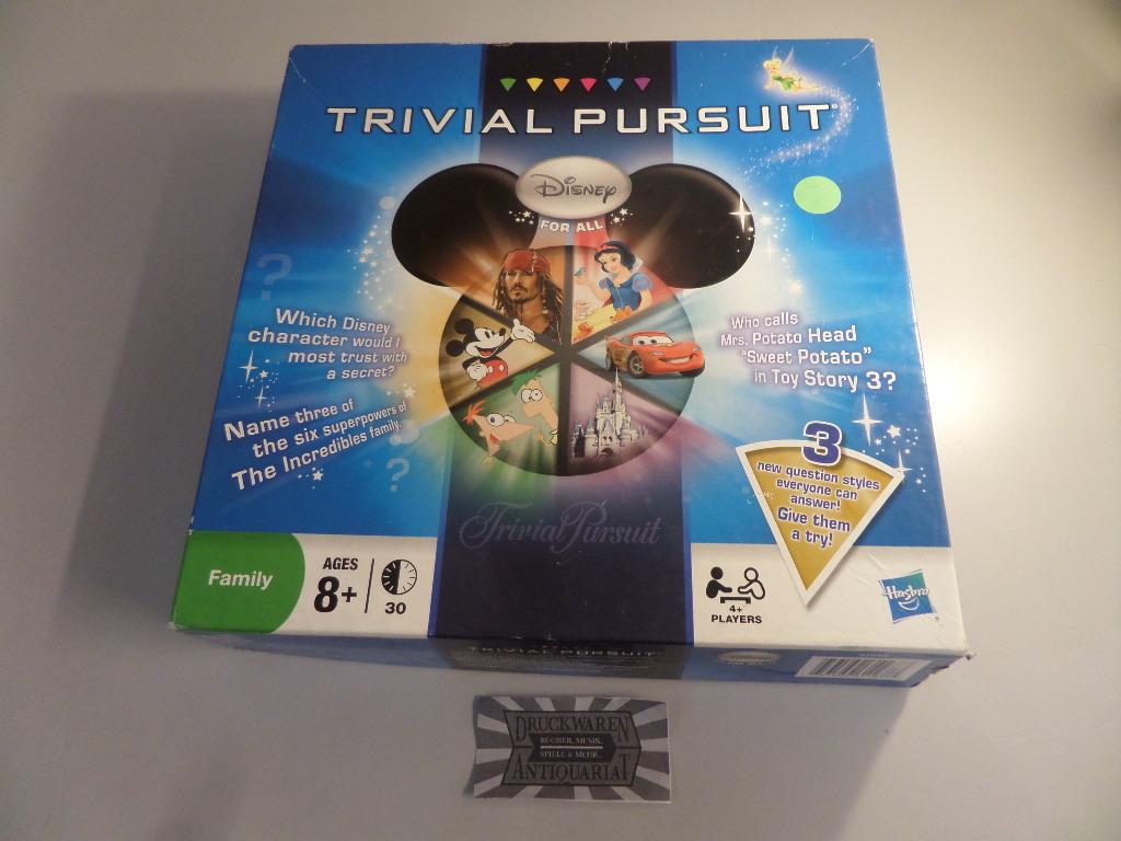 Trivial Pursuit Disney for all Edition (Family) [Wissensspiel, Brettspiel].  Hasbro Nr. 31652.: Gut Brettspiel. (2011)