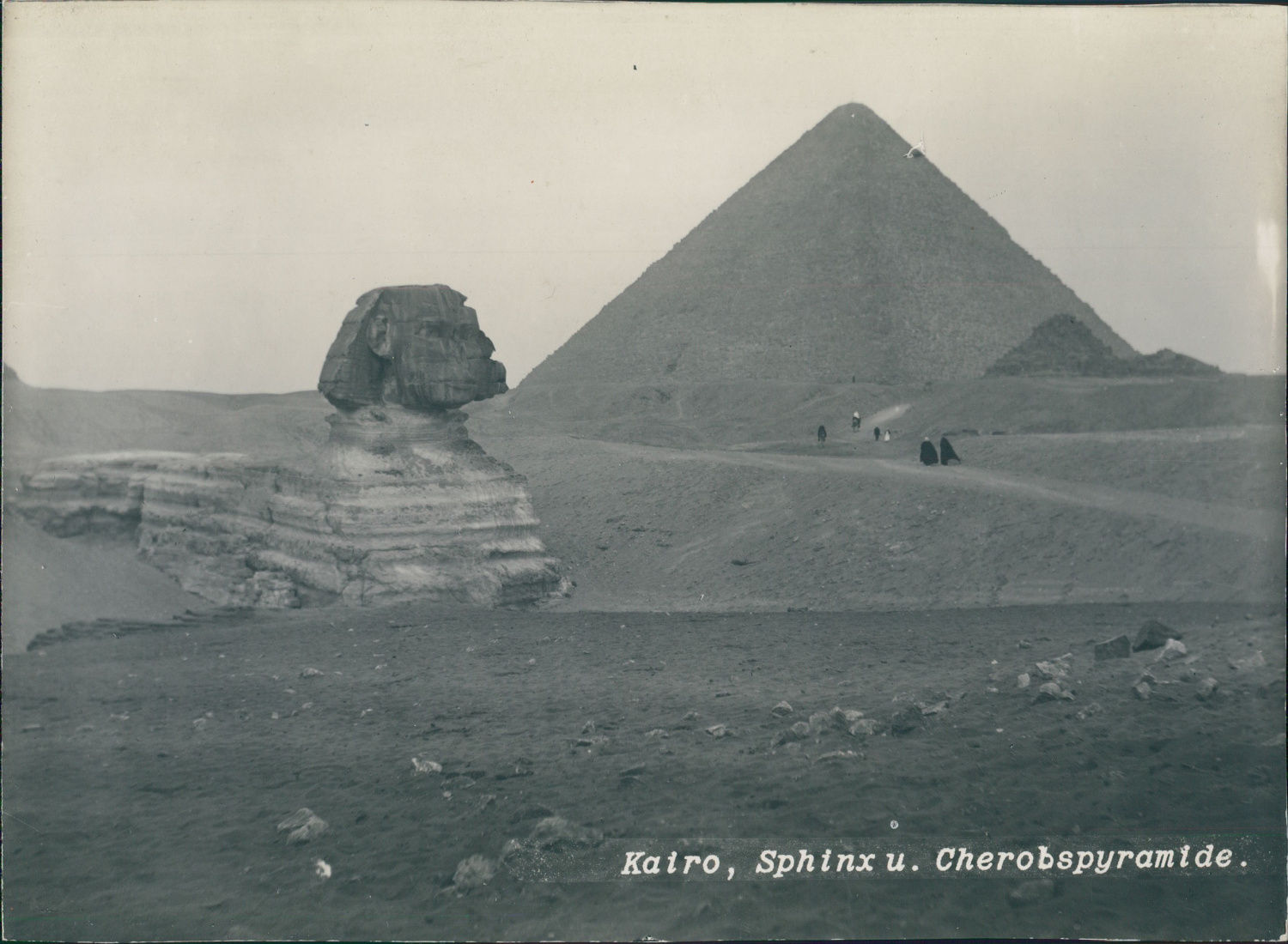Egypte Le Sphinx De Gizeh La Pyramide De Chephren By Photographie Originale Original Photograph 1910 Photograph Photovintagefrance