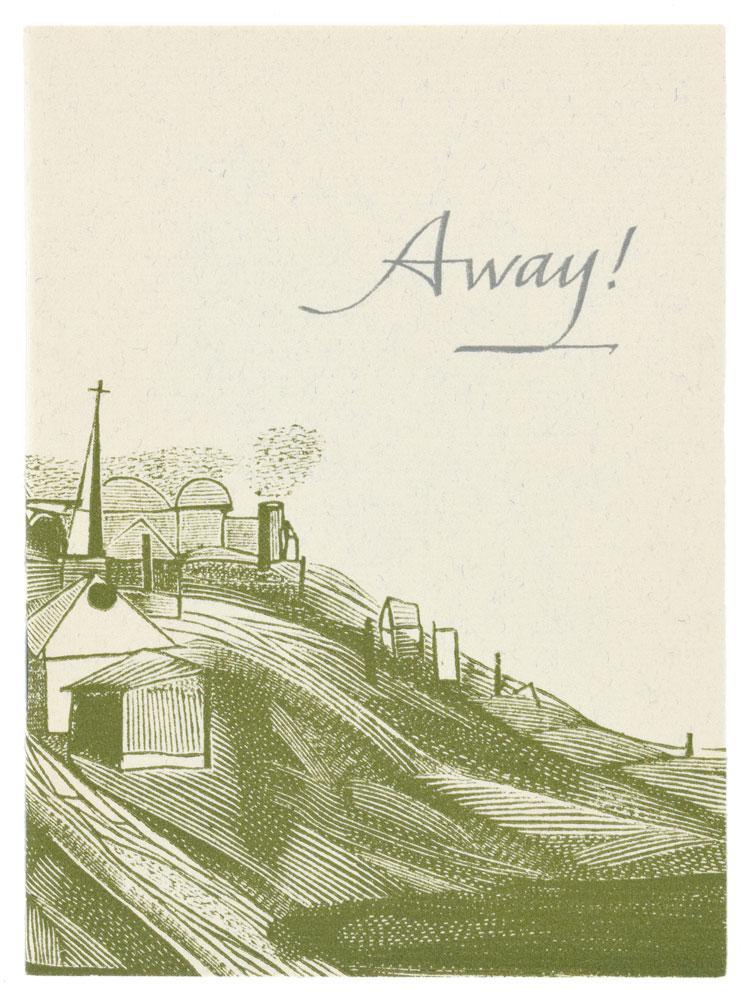 [Christmas card] 'Away!'. von Frost (Robert) (1958) Blackwell's Rare Books ABA ILAB BA