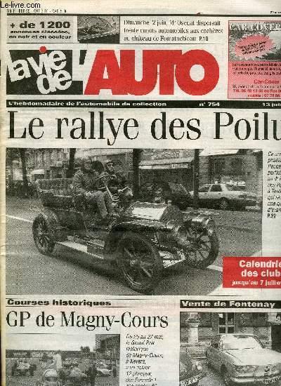LA VIE DE L'AUTO N° 754 - Le premier tricycle a vapeur suisse, Fabriquer une pige de braquage pour Traction, Batterie : le chargeur a tension de main