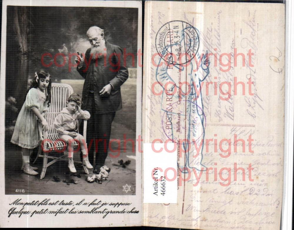 466632,Vater Kinder Stuhl Sessel Spruch Manuscript / Paper Collectible