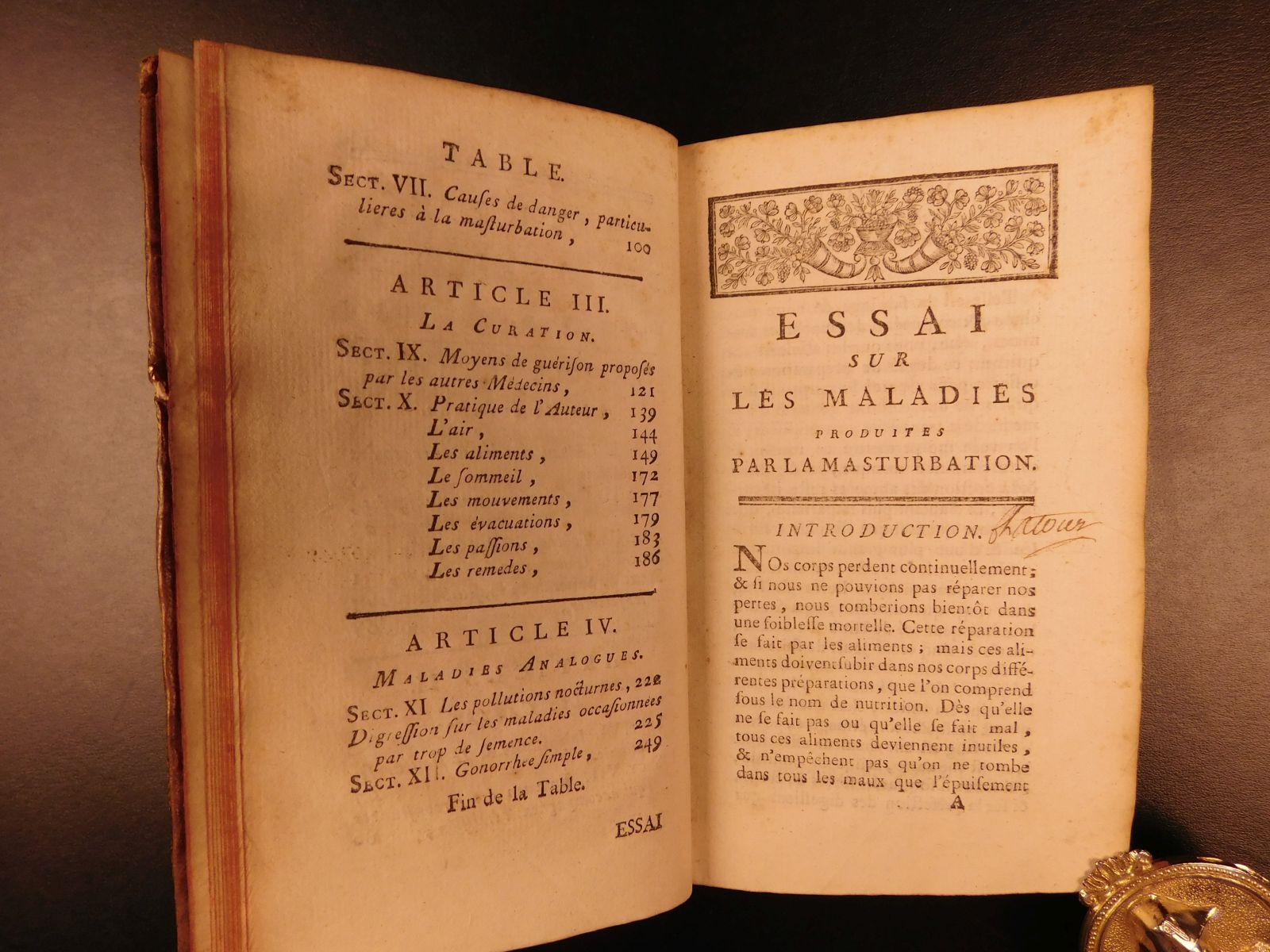 1769 Tissot Horrors Of Masturbation Medicine Swiss Sexuality Onanism