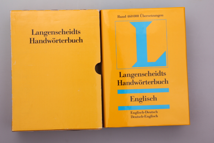 LANGENSCHEIDTS HANDWÖRTERBUCH ENGLISCH. - Unknown Author