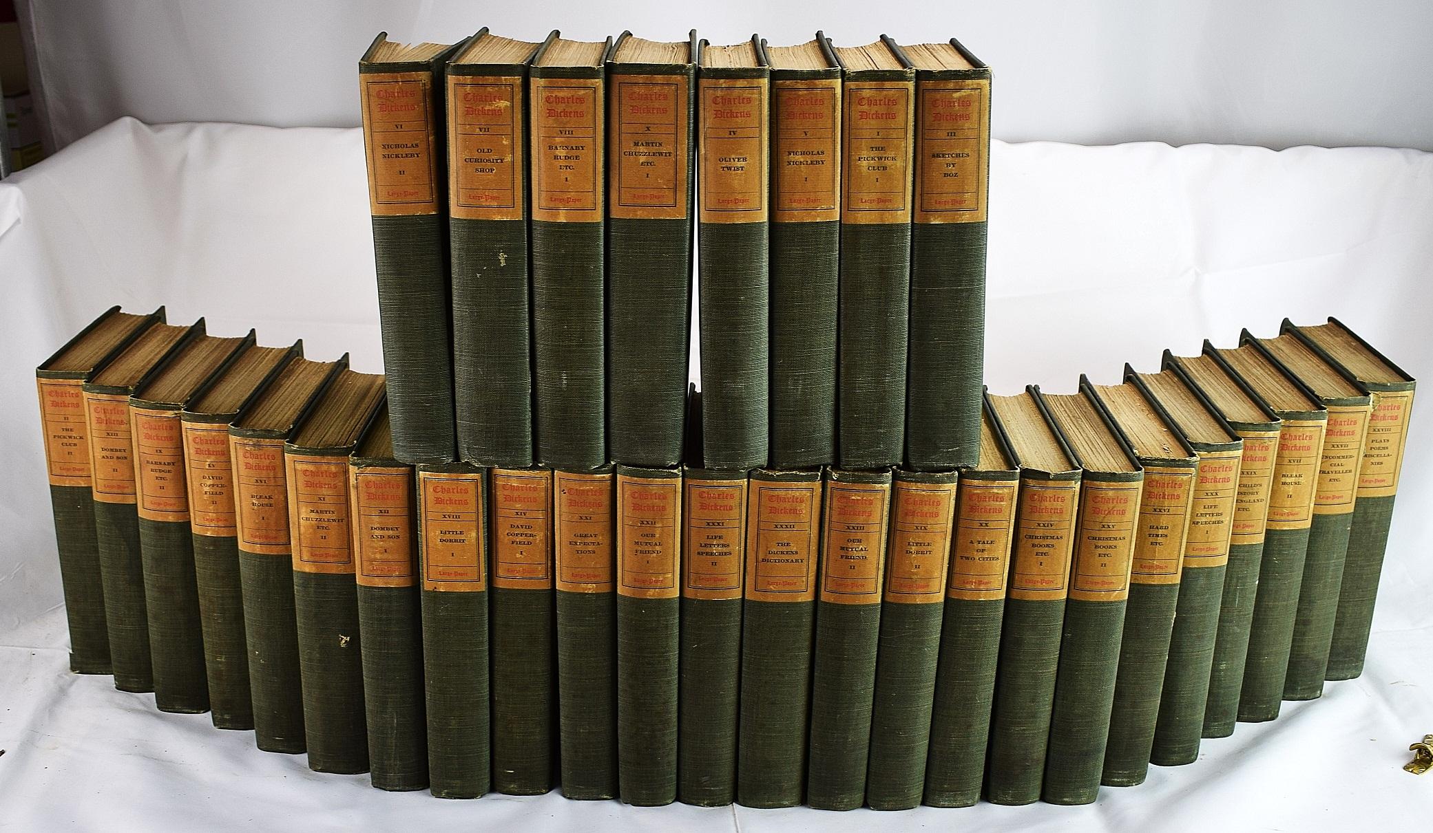 The writings of Charles Dickens, with critical and bibliographical introductions and notes by Edwin Percy Whipple (32 volume set) (Large Paper Edition) - Charles Dickens; Edwin Percy Whipple; Gilbert A Pierce