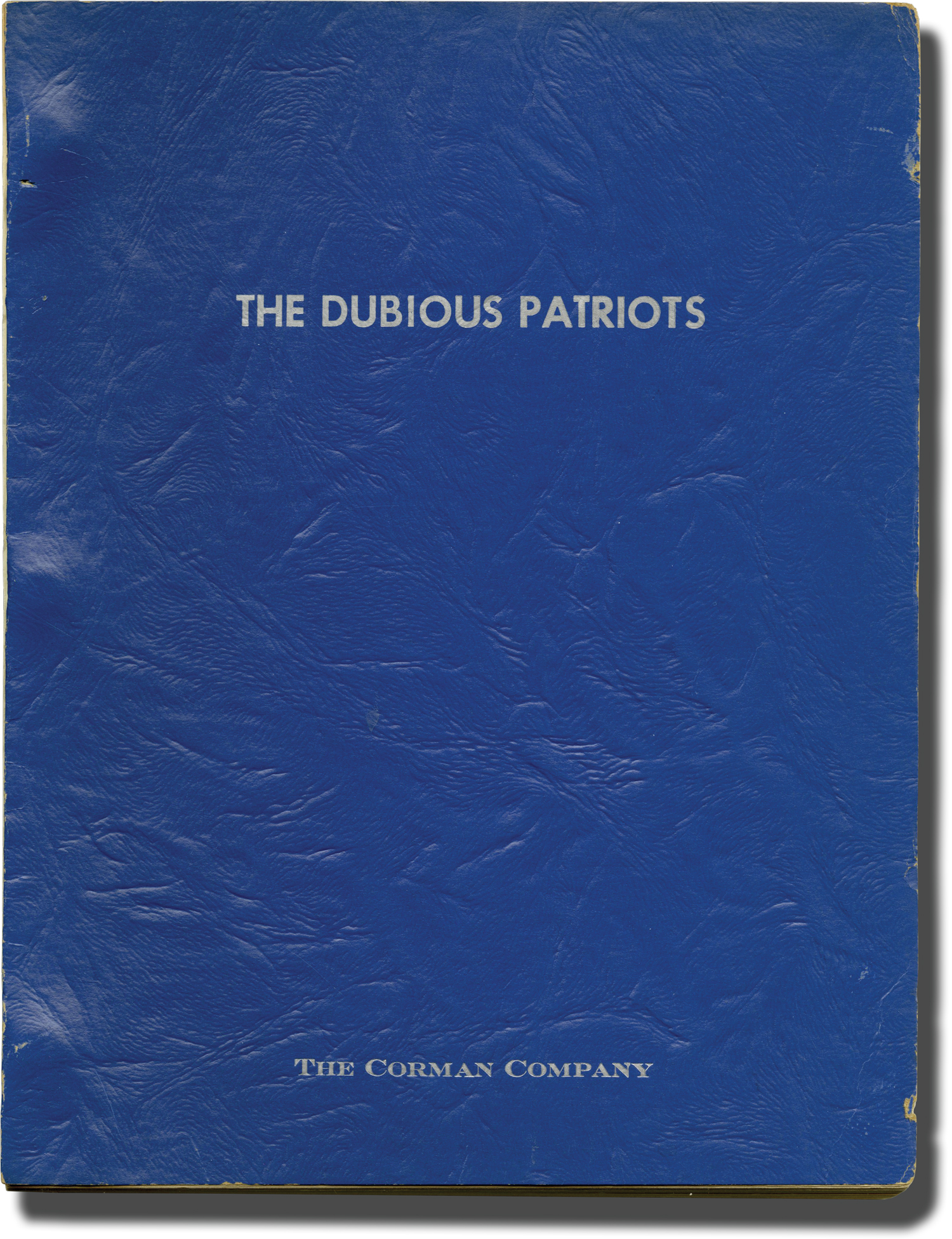 You Can T Win Em All Dubious Patriots Original Screenplay For The 1970 Film By Bronson Charles Tony Curtis Michele Mercier Patrick Magee Starring Peter Collinson Director Leo Gordon Screenwriter 1970 Manuscript Nbsp Nbsp