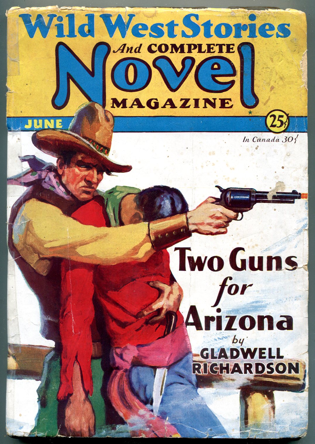 Wild West Stories And Complete Novel Magazine Pulp June 1931 Two Guns