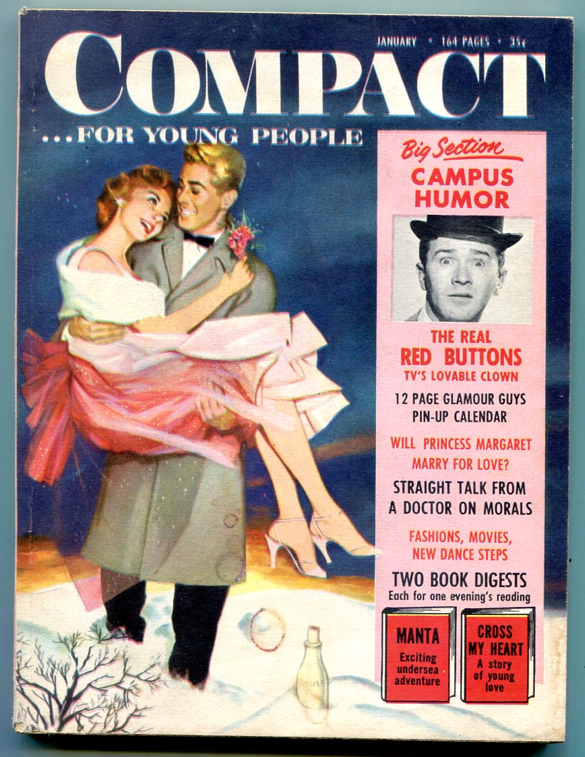 Compact Magazine January 1954-Red Buttons- Glamour Guys Calendar: (1954 ...