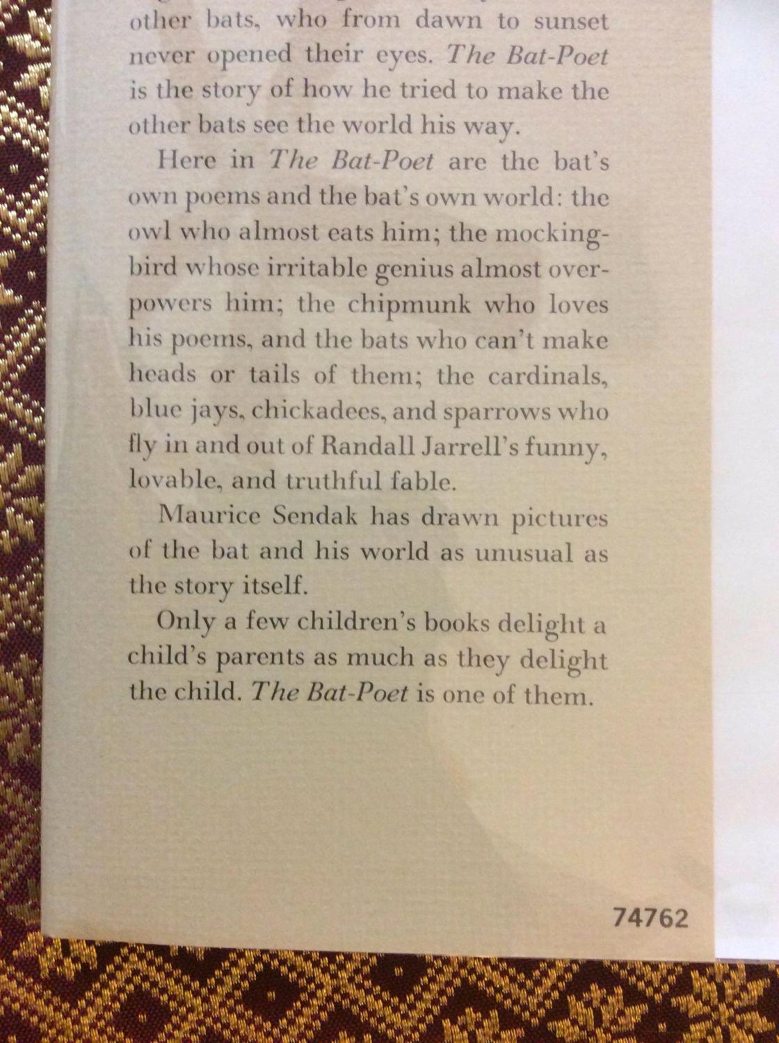 the bat poet by randall jarrell the bat poet by randall jarrell