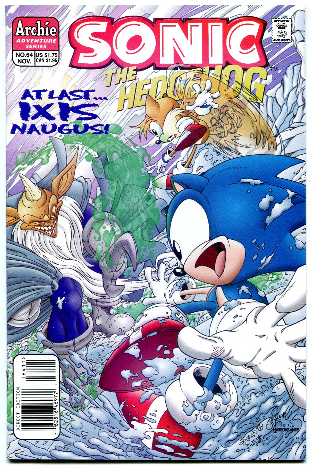 SONIC THE HEDGEHOG #64 1998--Archie Comics-Sega: (1998) Comic | DTA  Collectibles