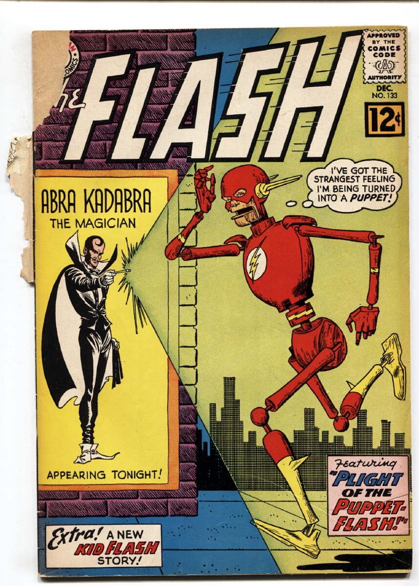 FLASH 1962-PUPPET COVER-DC COMICS ROBOT COVER FR/G: Comic | DTA Collectibles