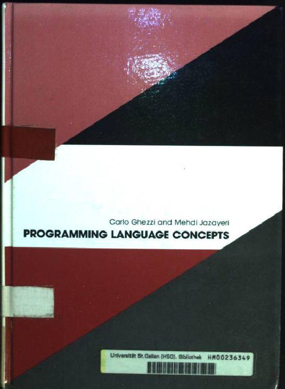 Programming Language Concepts - Ghezzi, Carlo and Mehdi Jazayeri