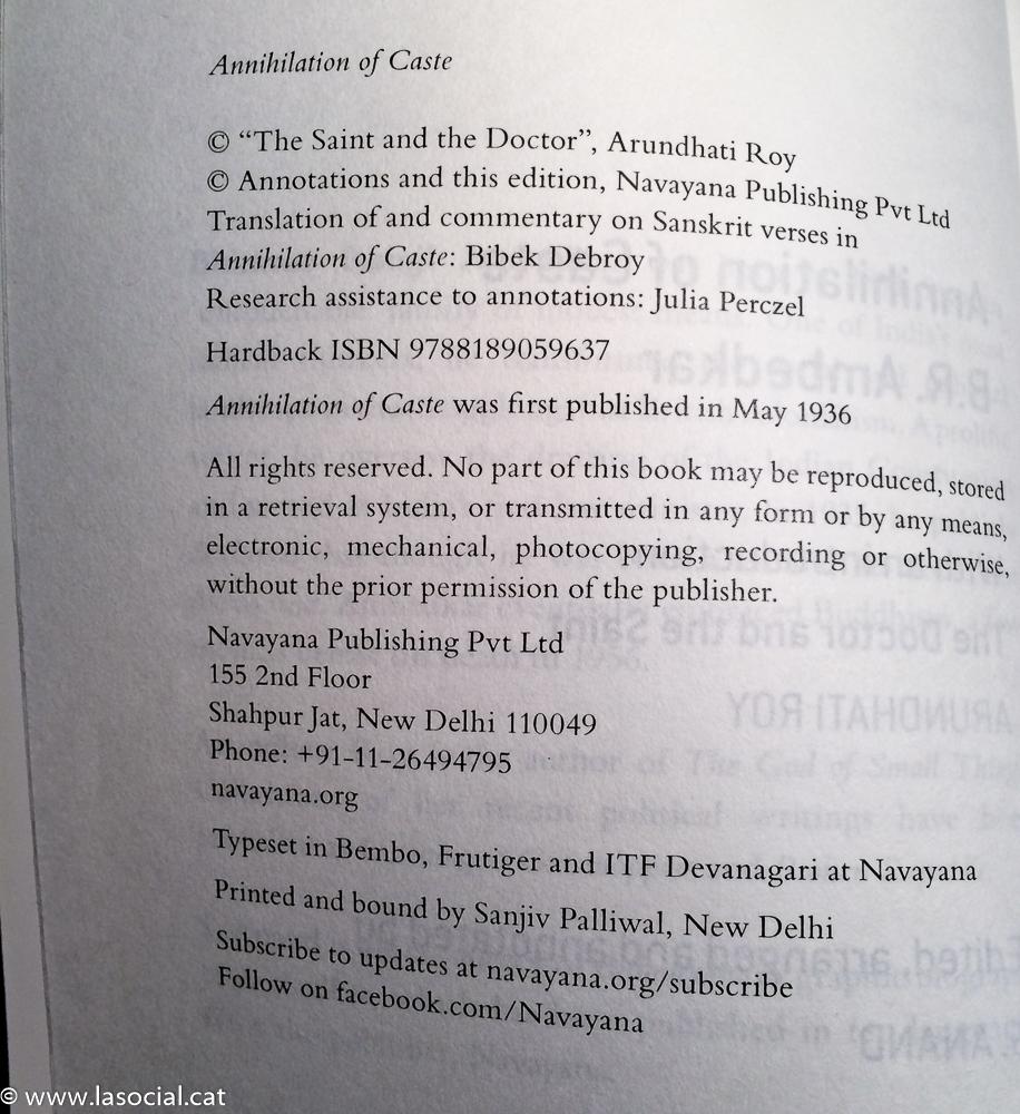 Navayana Annihilation Of Caste: The Annotated Critical Edition by B.R ...