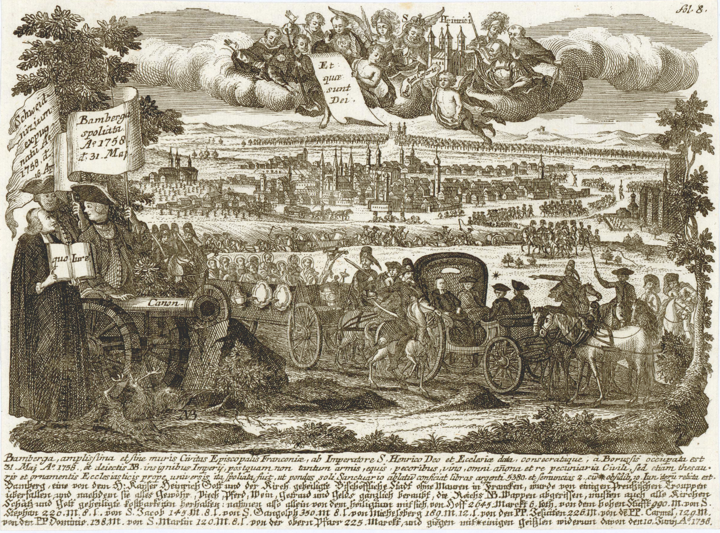Gesamtansicht , im Jahre 1758, 
