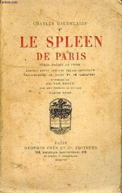 LE SPLEEN DE PARIS by BAUDELAIRE CHARLES: bon Couverture souple (1917 ...