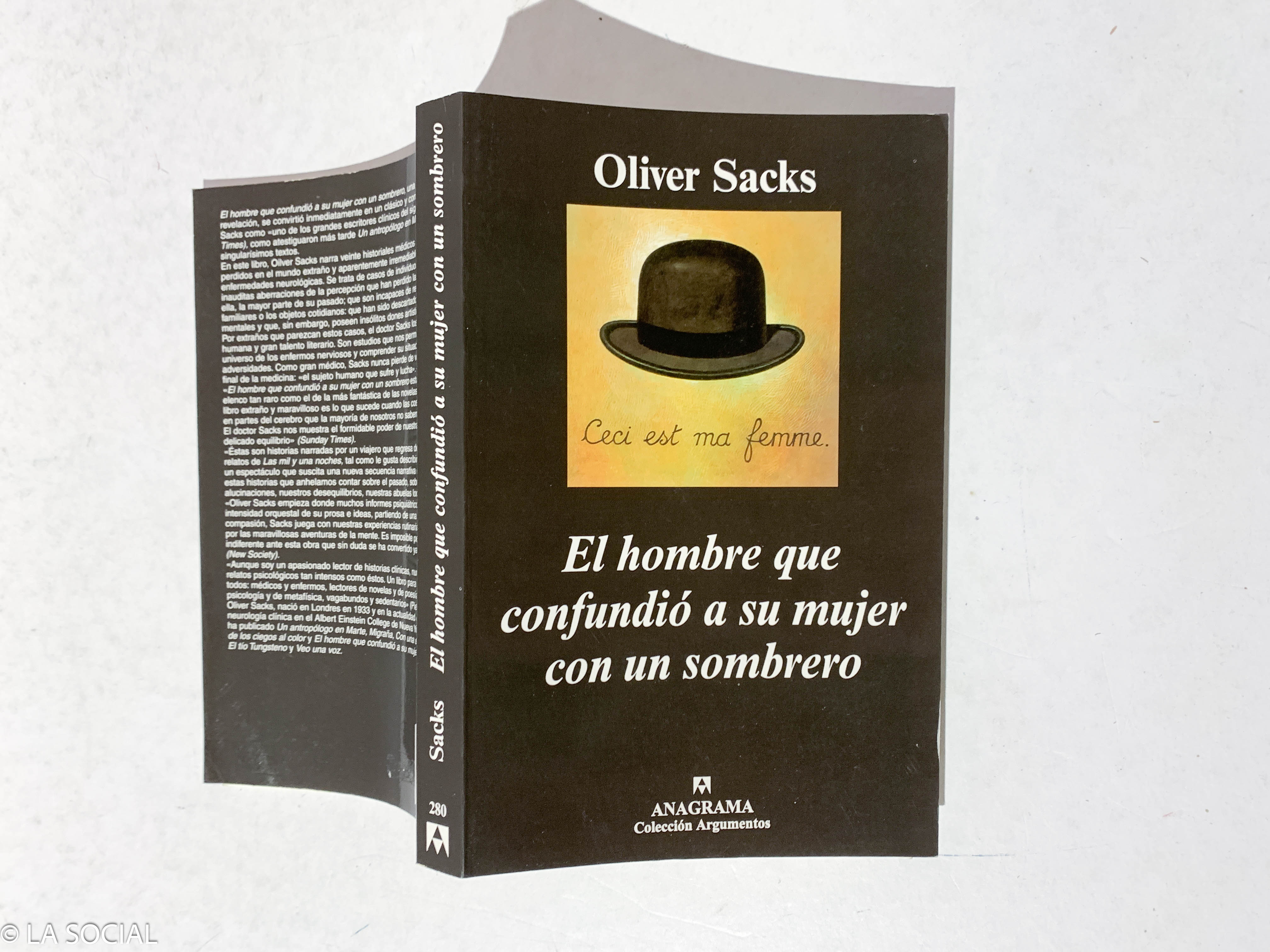El hombre que confundió a su mujer con un sombrero de Oliver Sacks