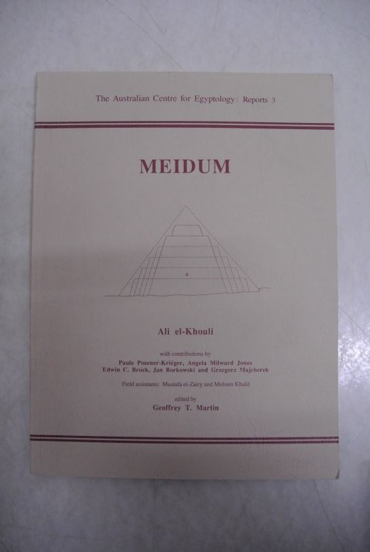 Meidum. (= The Australian Centre for Egyptology Reports, Vol. 3) - El-Khouli, Ali and Geoffrey T. [ed.] Martin,