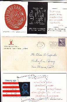 Collection of 36 blotters each designed by a member of the Society of Calligraphers. Los Angeles Dahlstrom, Grant and Society of Calligraphers. Los A