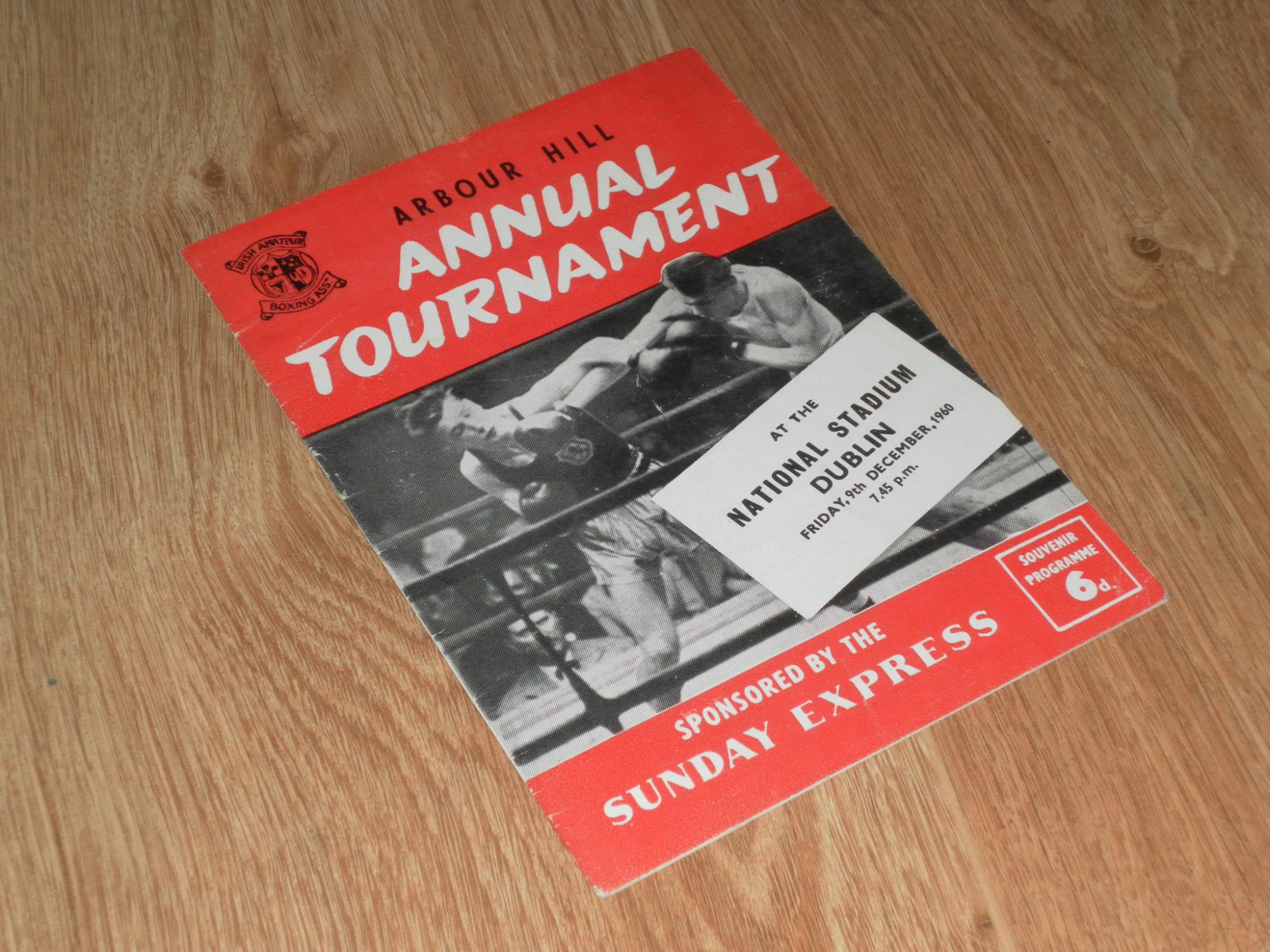 Programme Arbour Hill Annual Tournament, National Stadium Dublin, 9th ... pic