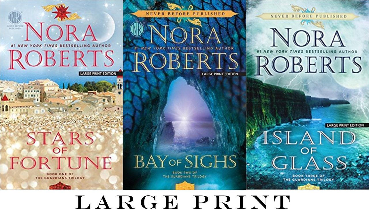 Nora Roberts GUARDIANS TRILOGY Series in LARGE TRADE PAPERBACK Editions