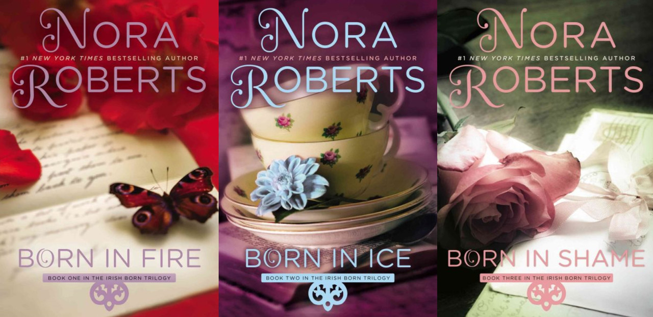 Nora Roberts BORN IN / IRISH BORN Trilogy in LARGE TRADE PAPERBACK